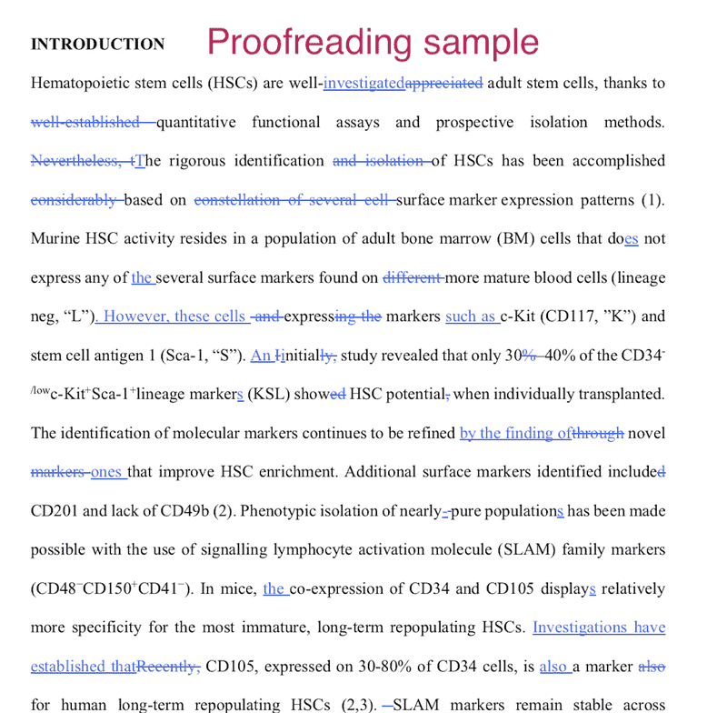 Proofreading